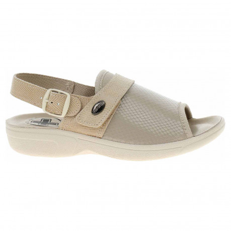Dámske sandále Medi Line 1416/S beige Lycra Cocco-Net