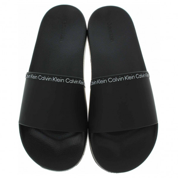 detail Pánske plážové papuče Calvin Klein HM0HM00981 Ck Black