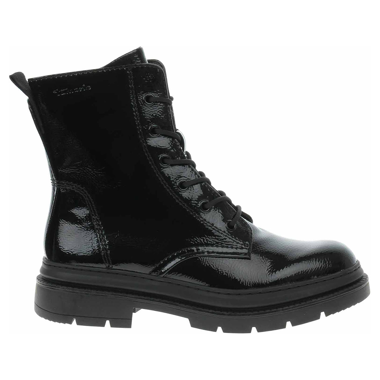 Dámska členkové topánky Tamaris 1-25210-29 black patent 40