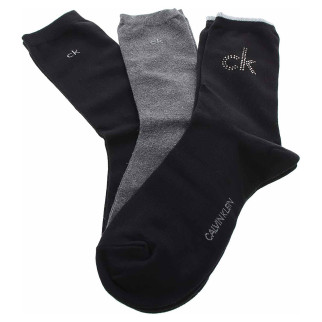 detail Calvin Klein dámské ponožky 100002175 001 dark grey combo One Size