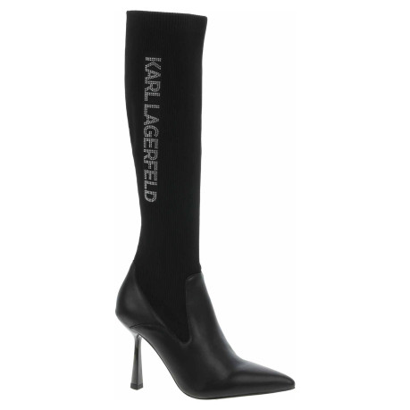 Dámske čižmy Karl Lagerfeld KL31376F Black Knit