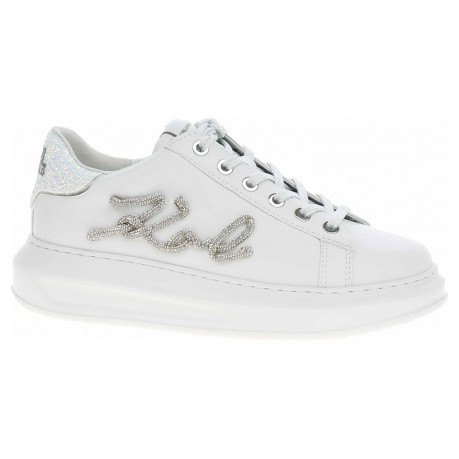 Dámska topánky Karl Lagerfeld KL62510G 01S White Lthr w-Silver
