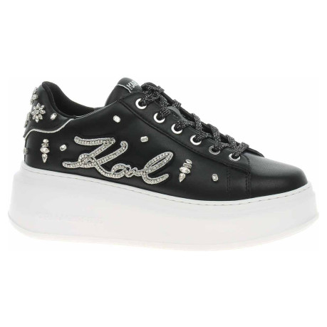 Dámska topánky Karl Lagerfeld KL63525 00S black lthr w-silver