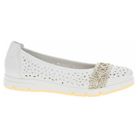 Dámske baleriny Rieker L3062-80 weiss