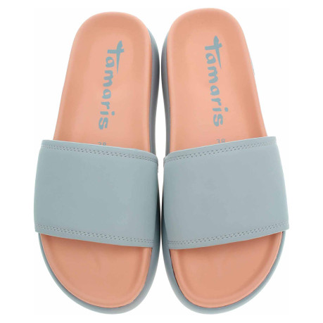 Dámske plážové papuče Tamaris 1-27511-44 lt.blue comb