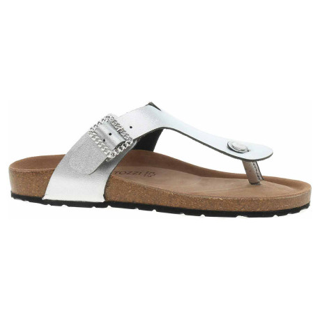 Dámske papuče Marco Tozzi 2-27402-44 silver