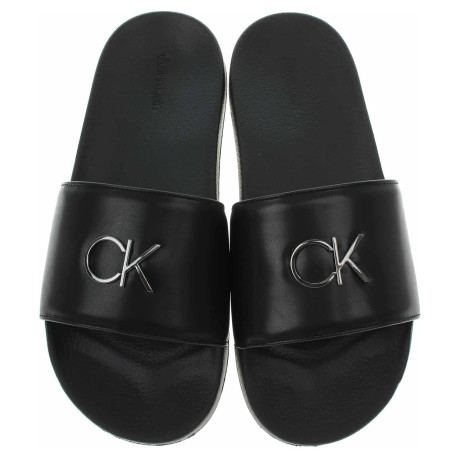 Dámske plážové papuče Calvin Klein HW0HW01509 Ck Black