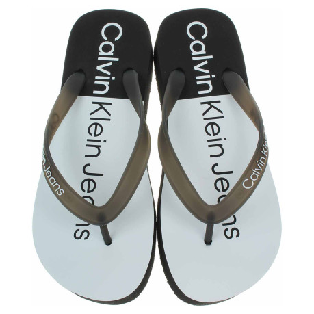 Dámske plážové papuče Calvin Klein YW0YW00716 0GJ Black-White