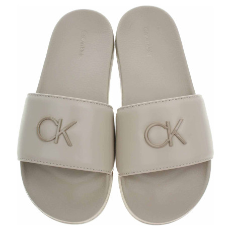 Dámske papuče Calvin Klein HW0HW01509 0GC Stoyn Beige