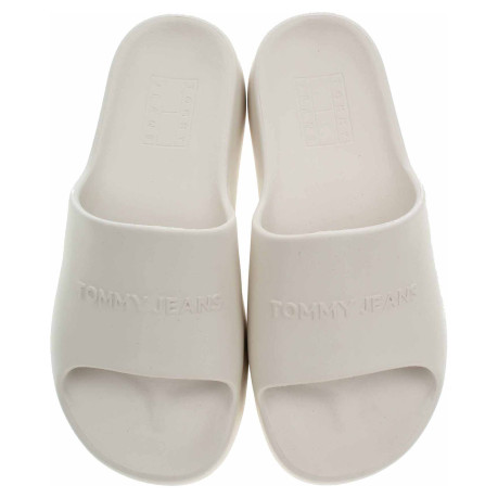 Dámske plážové papuče Tommy Hilfiger EN0EN02879 ACG newsprint