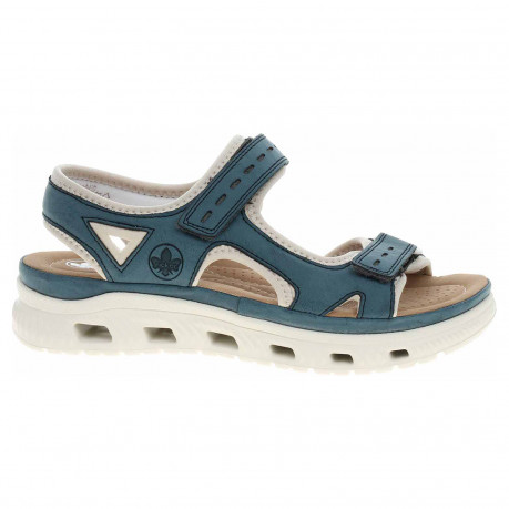 Dámske sandále Rieker 64066-14 blau kombi