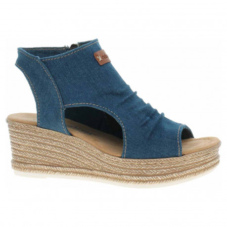 Dámske sandále Rieker 68791-12 blau