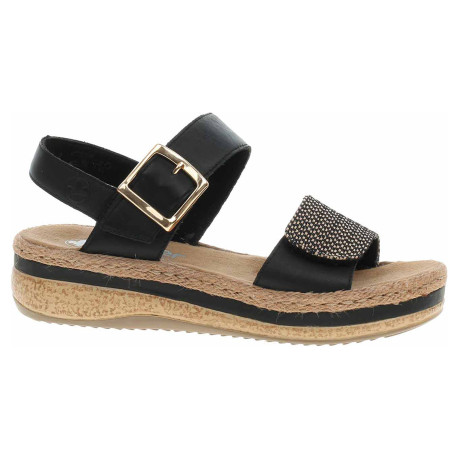 Dámske sandále Rieker V0951-00 schwarz