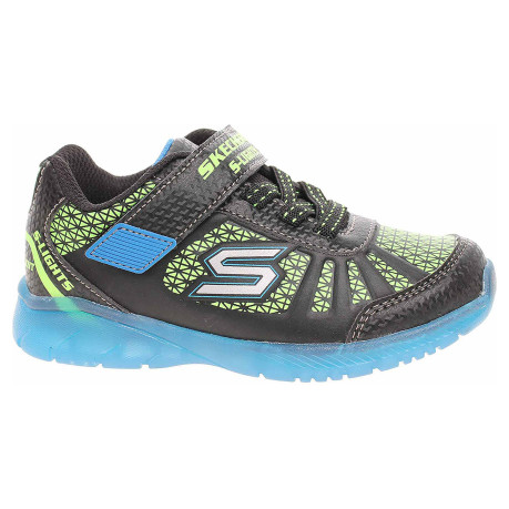 Skechers S Lights-Illumi-Brights - Tuff Track blk-blue-lime