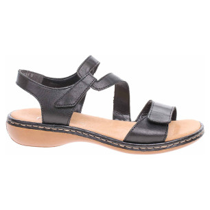 Dámske sandále Rieker 659C7-00 schwarz