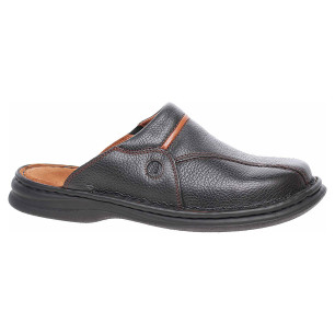 Pánske papuče Josef Seibel 10999 26611 schwarz-cognac