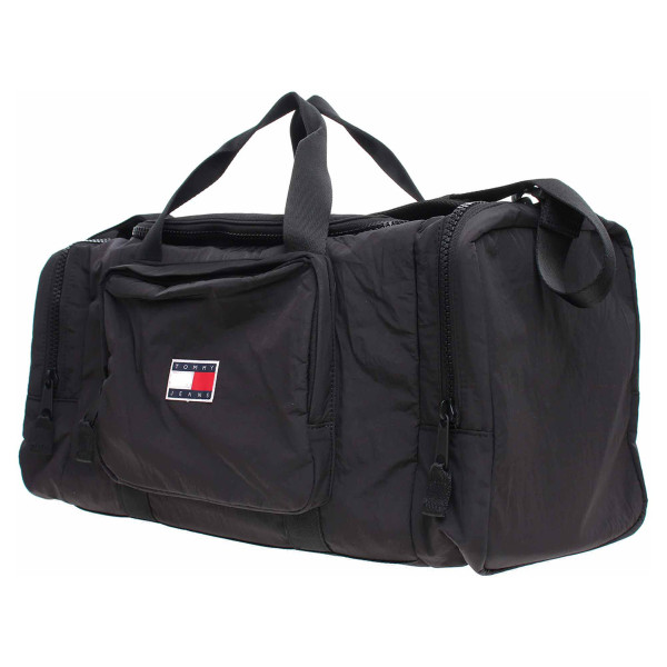 detail Tommy Hilfiger pánská cestovní taška AM0AM08561 BDS black