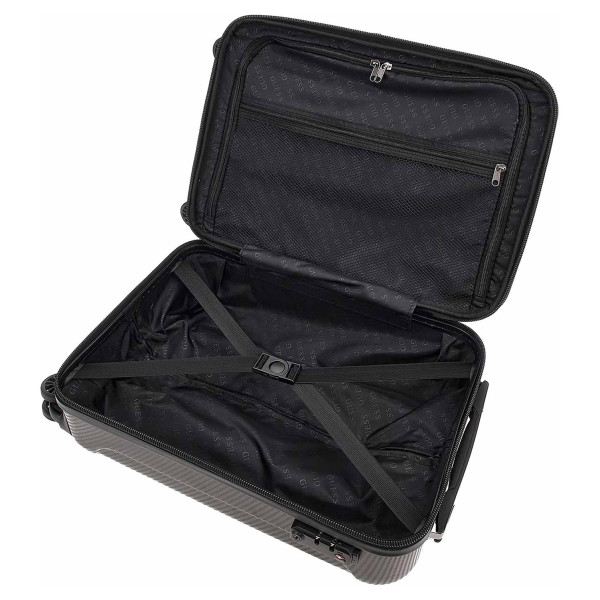 detail Guess cestovní kufr TWE68939830 BLACK