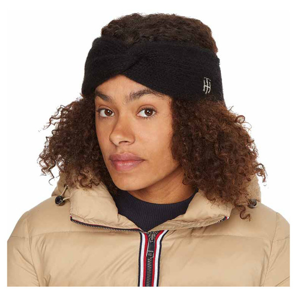 detail Tommy Hilfiger dámská čelenka AW0AW13828 BDS Black