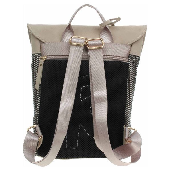 detail Rieker dámský batoh H1386-92 béžová - černá