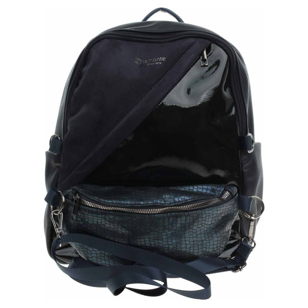 detail Remonte dámský batoh s ledvinkou Q0533-14 blau