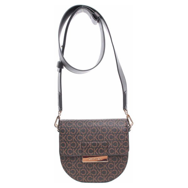 detail Calvin Klein dámská kabelka K60K609415 0HD brown mono
