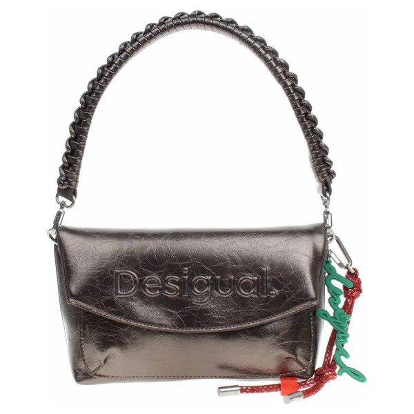 detail Desigual dámská kabelka 25WAXPAQ 9225 dark silver