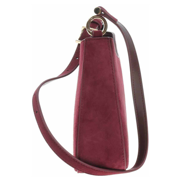 detail Caprice dámská kabelka 9-61021-45 bordeaux suede