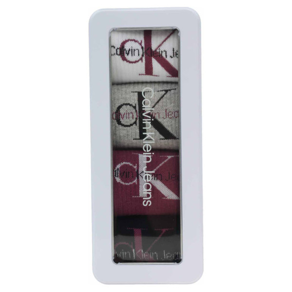 detail Calvin Klein dámské ponožky 701224131003999 amaranth combo