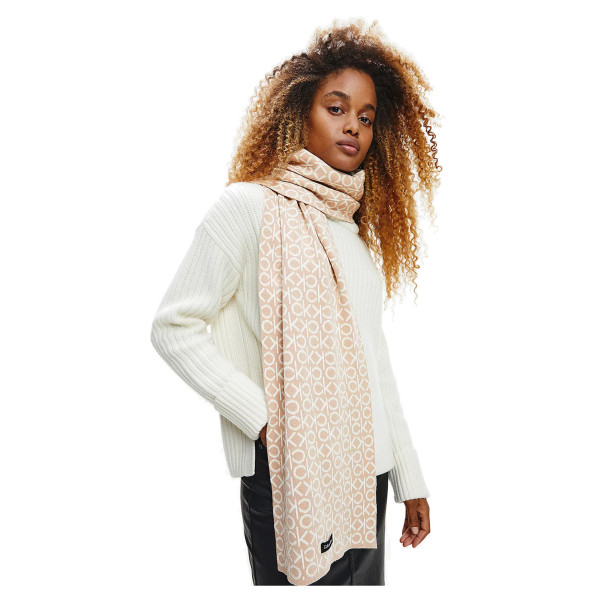 detail Calvin Klein dámská šála K60K608486 TBP desert rose