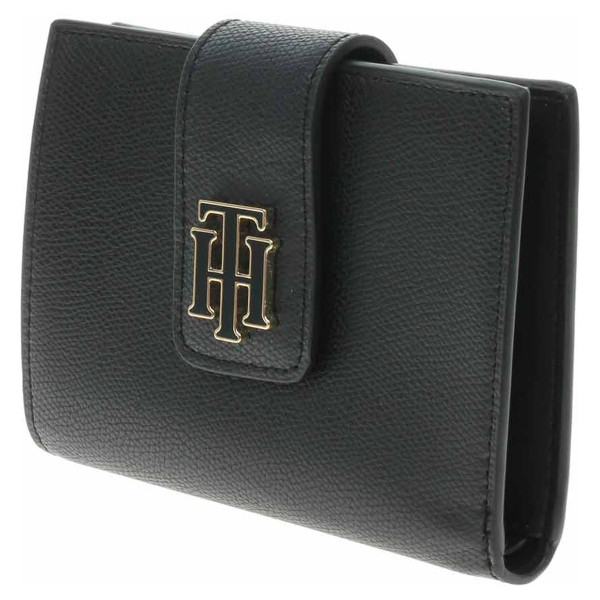 detail Tommy Hilfiger dámská perněženka AW0AW13628 BDS Black