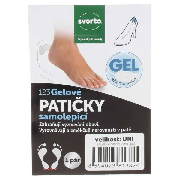 detail Svorto gelové patičky samolepící