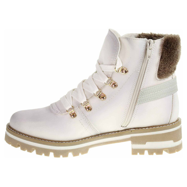 detail Dámska členkové topánky Jana 8-26219-23 offwhite