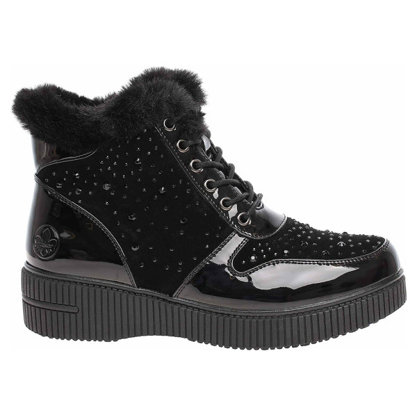 detail Dámska členkové topánky Rieker 93312-00 schwarz