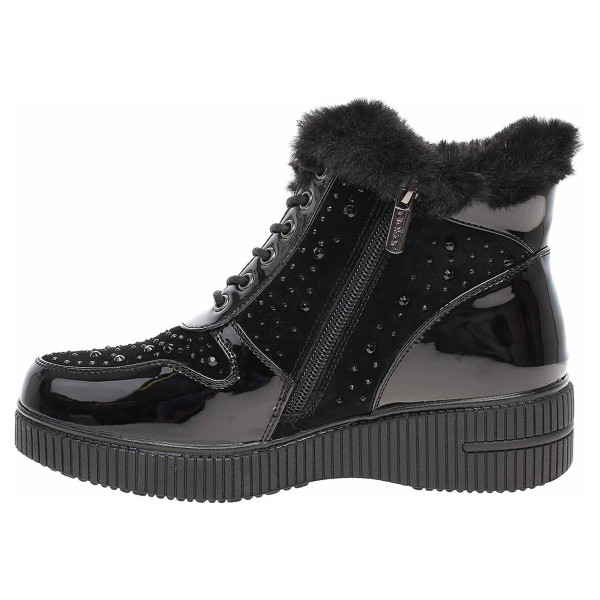 detail Dámska členkové topánky Rieker 93312-00 schwarz