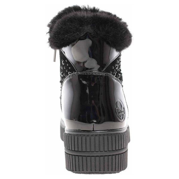 detail Dámska členkové topánky Rieker 93312-00 schwarz