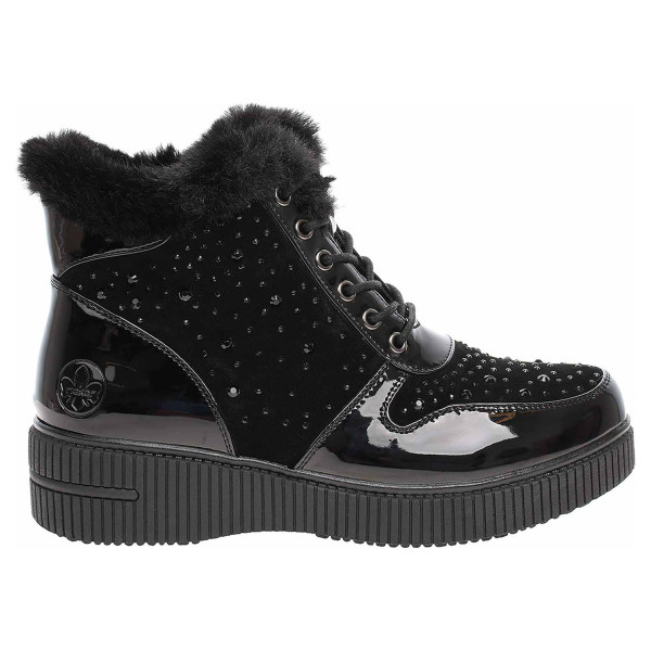 detail Dámska členkové topánky Rieker 93312-00 schwarz