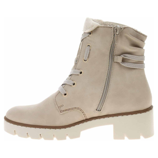 detail Dámska členkové topánky Rieker X5717-62 beige