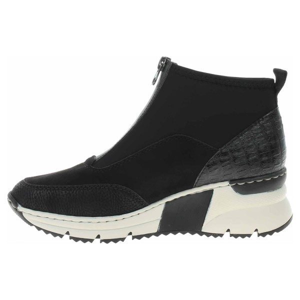 detail Dámska členkové topánky Rieker N6352-00 schwarz