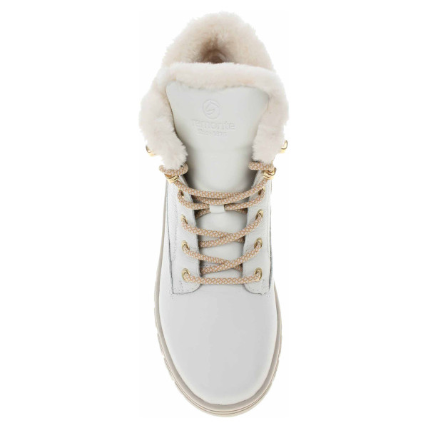 detail Dámska členkové topánky Remonte D0E71-80 weiss kombi