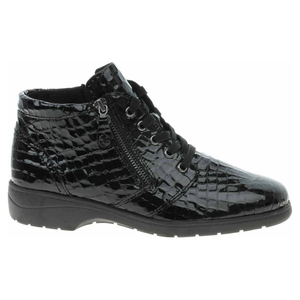 detail Dámska členkové topánky Caprice 9-25152-29 black croco pa.