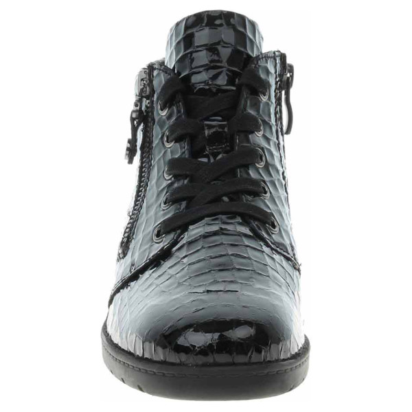 detail Dámska členkové topánky Caprice 9-25152-29 black croco pa.