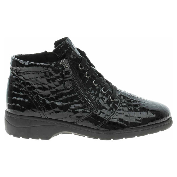 detail Dámska členkové topánky Caprice 9-25152-29 black croco pa.