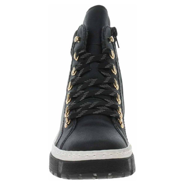 detail Dámska členkové topánky Rieker X8633-01 schwarz