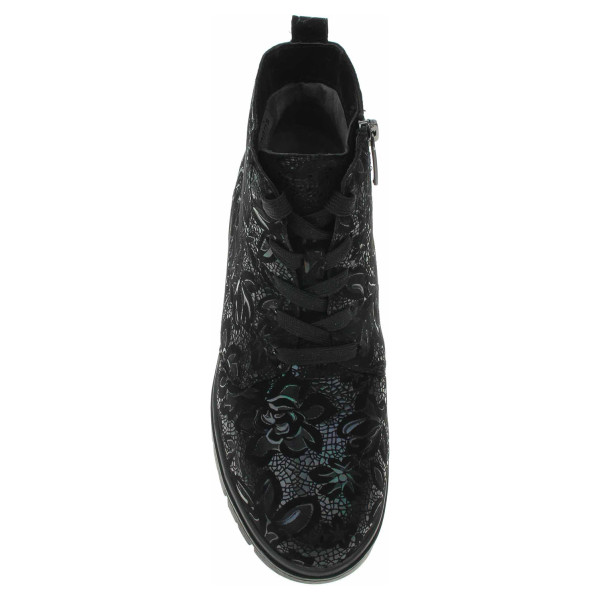 detail Dámska členkové topánky Tamaris 8-8520629 black-flower
