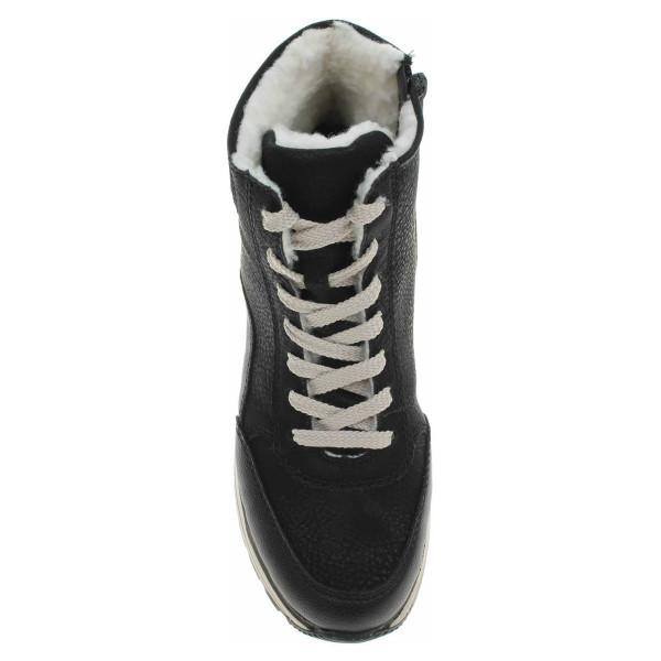detail Dámska členkové topánky Rieker N4008-00 schwarz