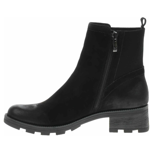 detail Dámske poločižmy Caprice 9-25227-41 black nubuc