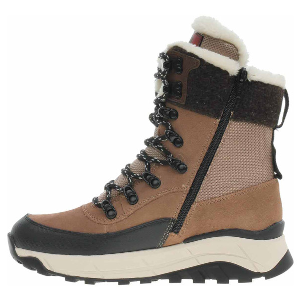 detail Dámska členkové topánky Rieker W0066-64 beige kombi