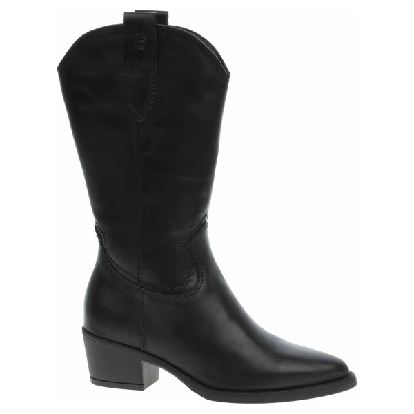 detail Dámske čižmy Tamaris 1-25701-41 black leather
