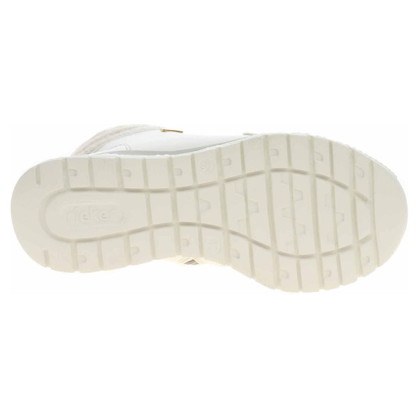 detail Dámska členkové topánky Rieker M6010-80 white-sand